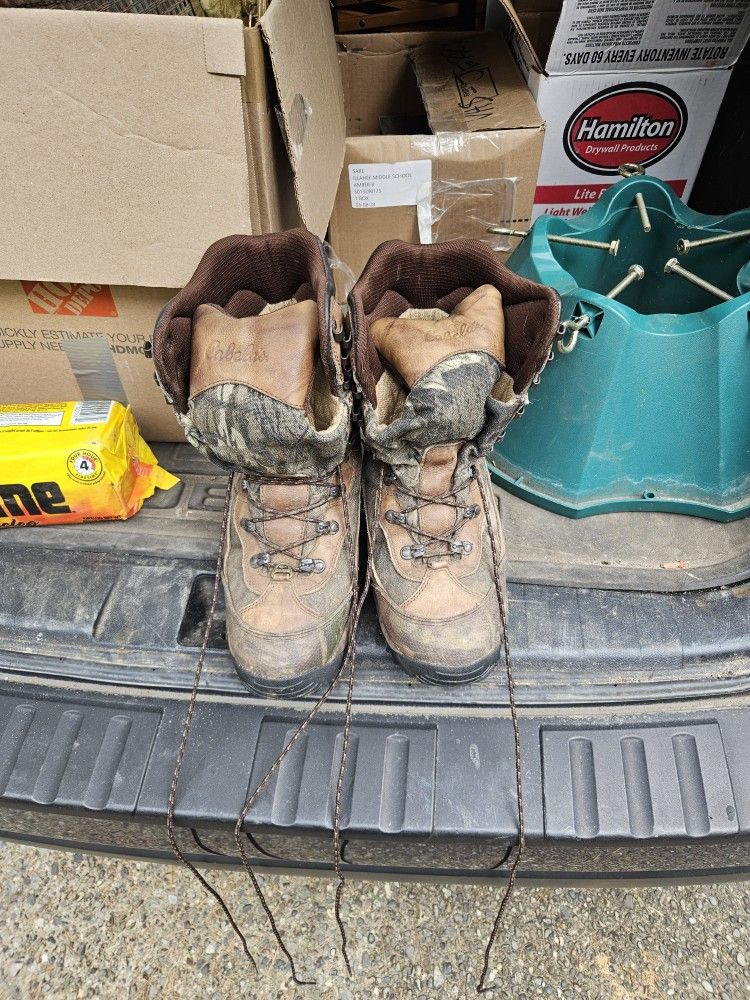 Cabelas Insulated Boots Men's Size 9