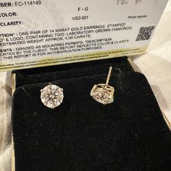 Lab Grown Diamond Earrings