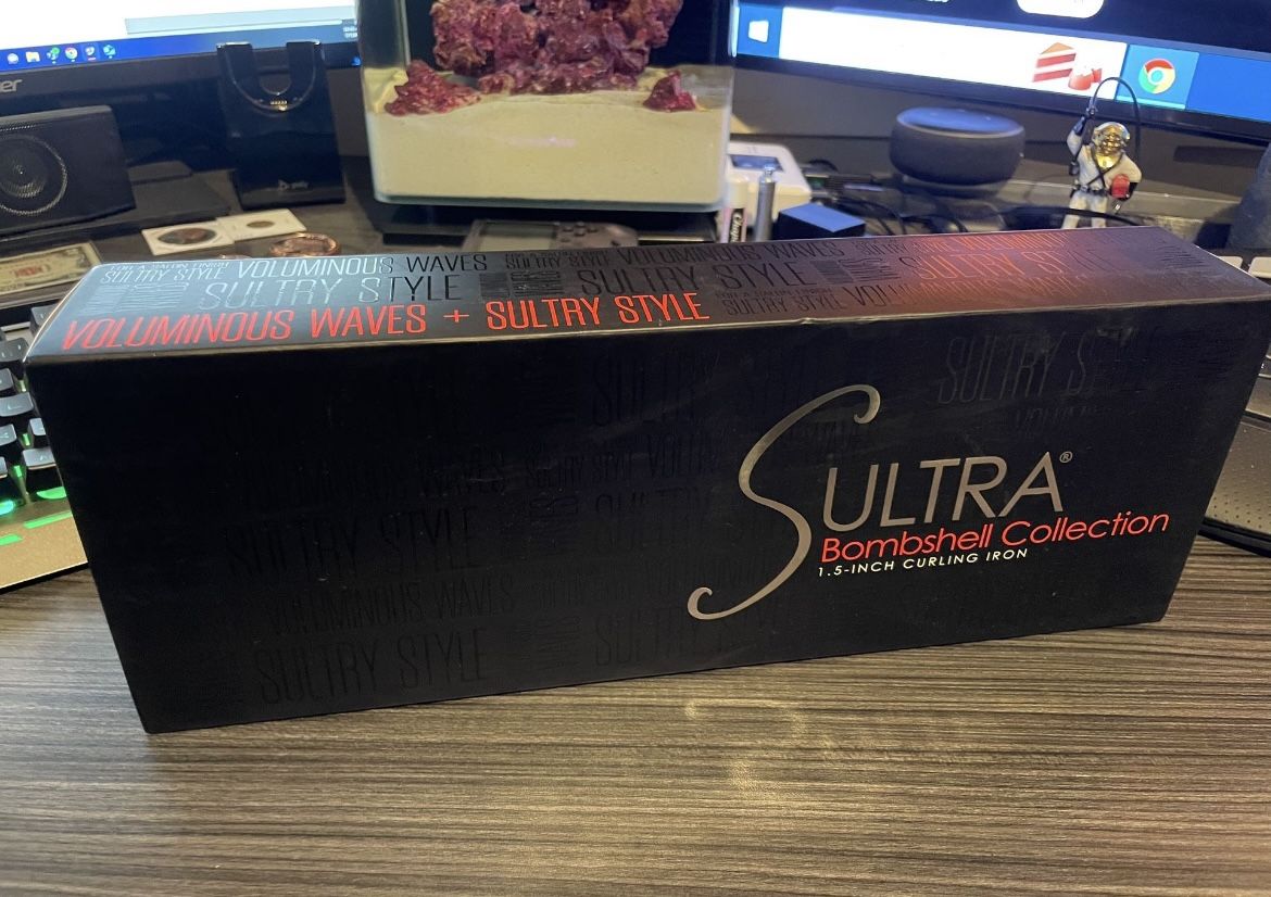 Brand New, Unopened Sultra Bombshell 1.5 Curling Iron