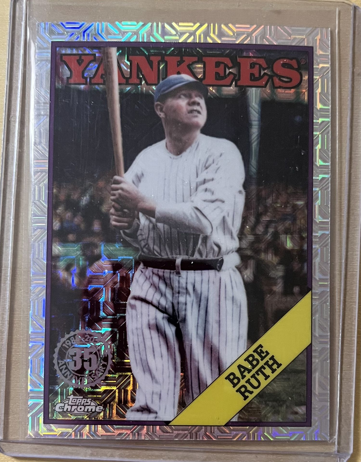 2023 Topps Throwback #T88CU-44 Babe Ruth - Mojo Refractor