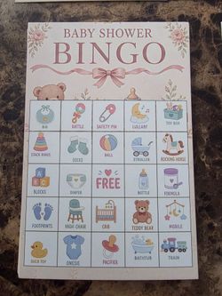 Babyshower bingo