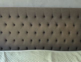 Gray Tufted Upholstered Headboard