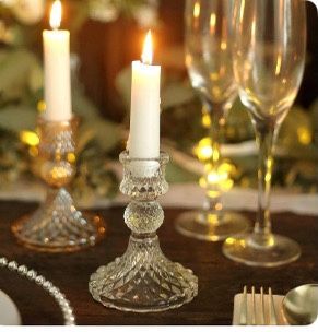 Glass Reversible 4” Candle/Tea-light Holder