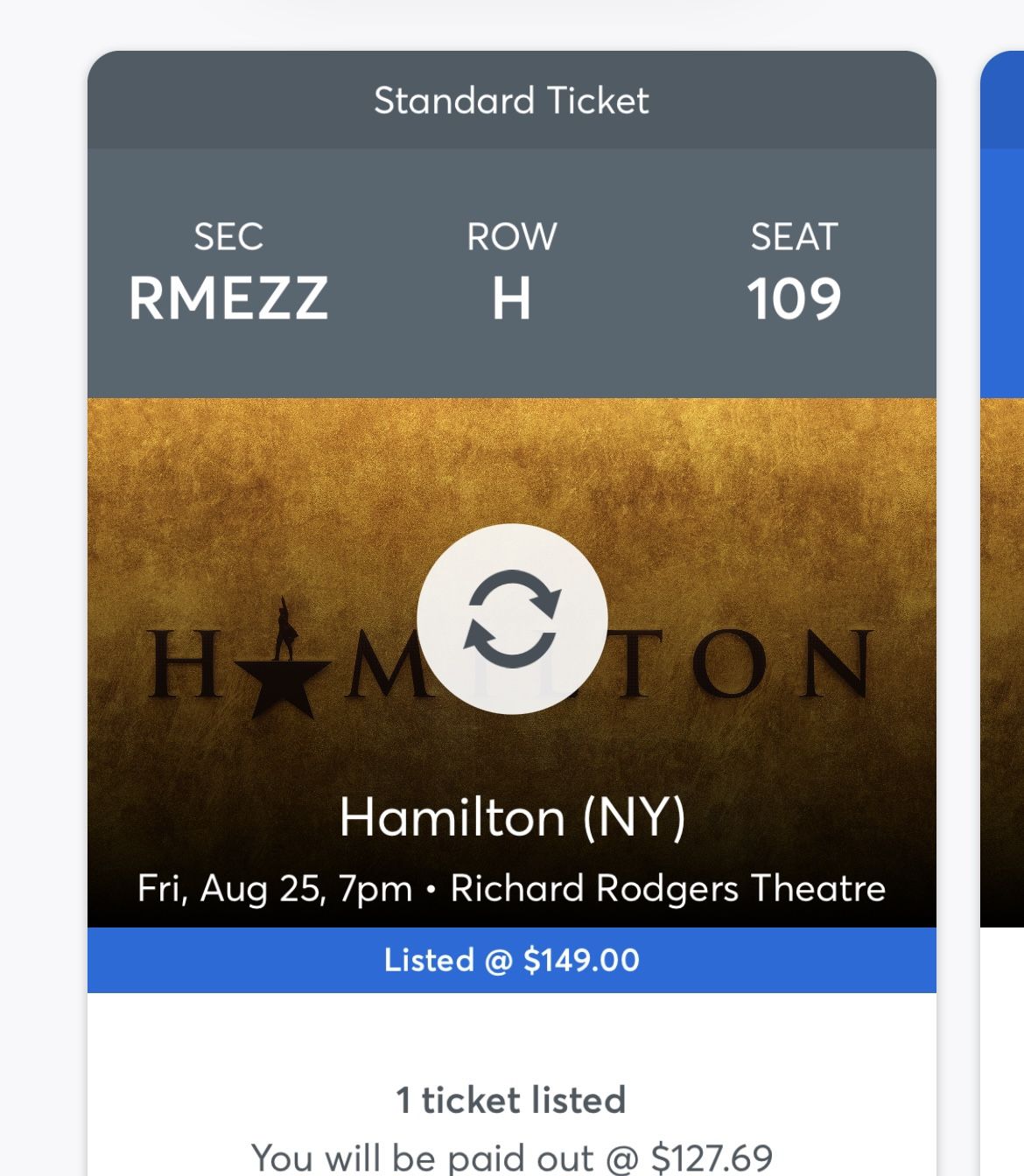 Hamilton Ticket
