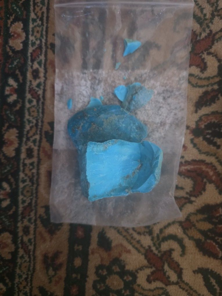 Turquoise Pieces Rocks