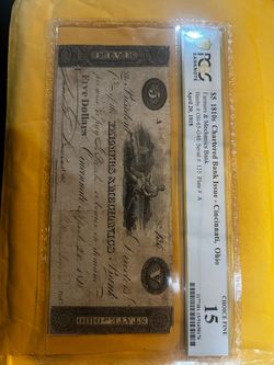 1818 Ohio $5 PCGS fine 15