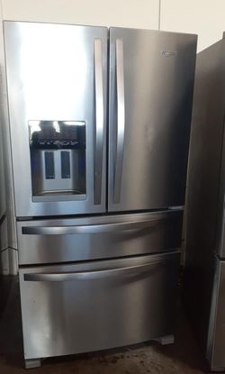 Whirlpool French Door Stainless Steel Refrigerator Fridge
