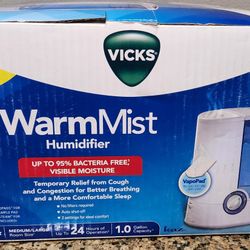 Warm Mist Humidifier  Vicks