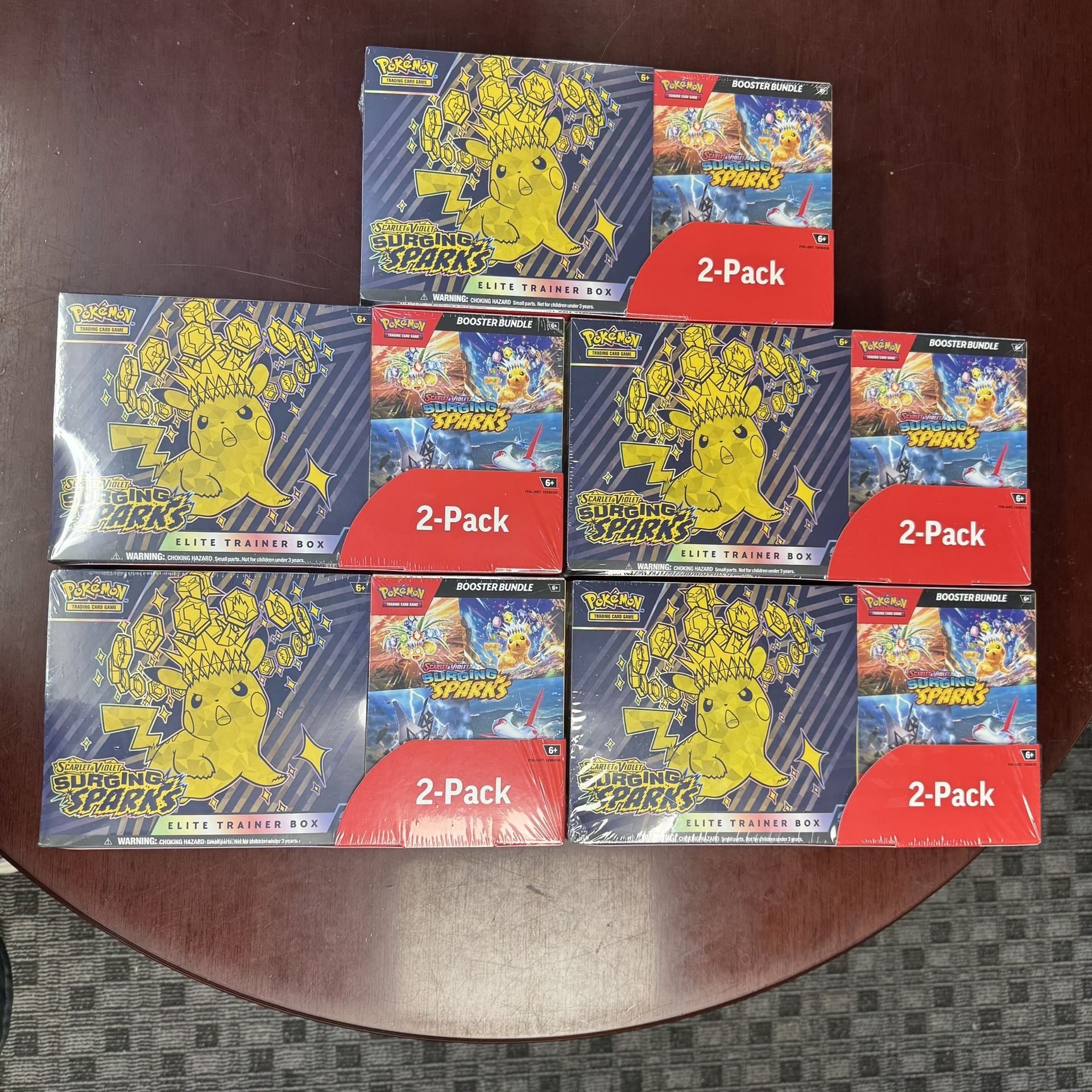 surging sparks booster box elite trainer box Costco Pokemon Surging Sparks 2-Pack Trainer Box and Booster Bundle – SP,  Inc main image 0