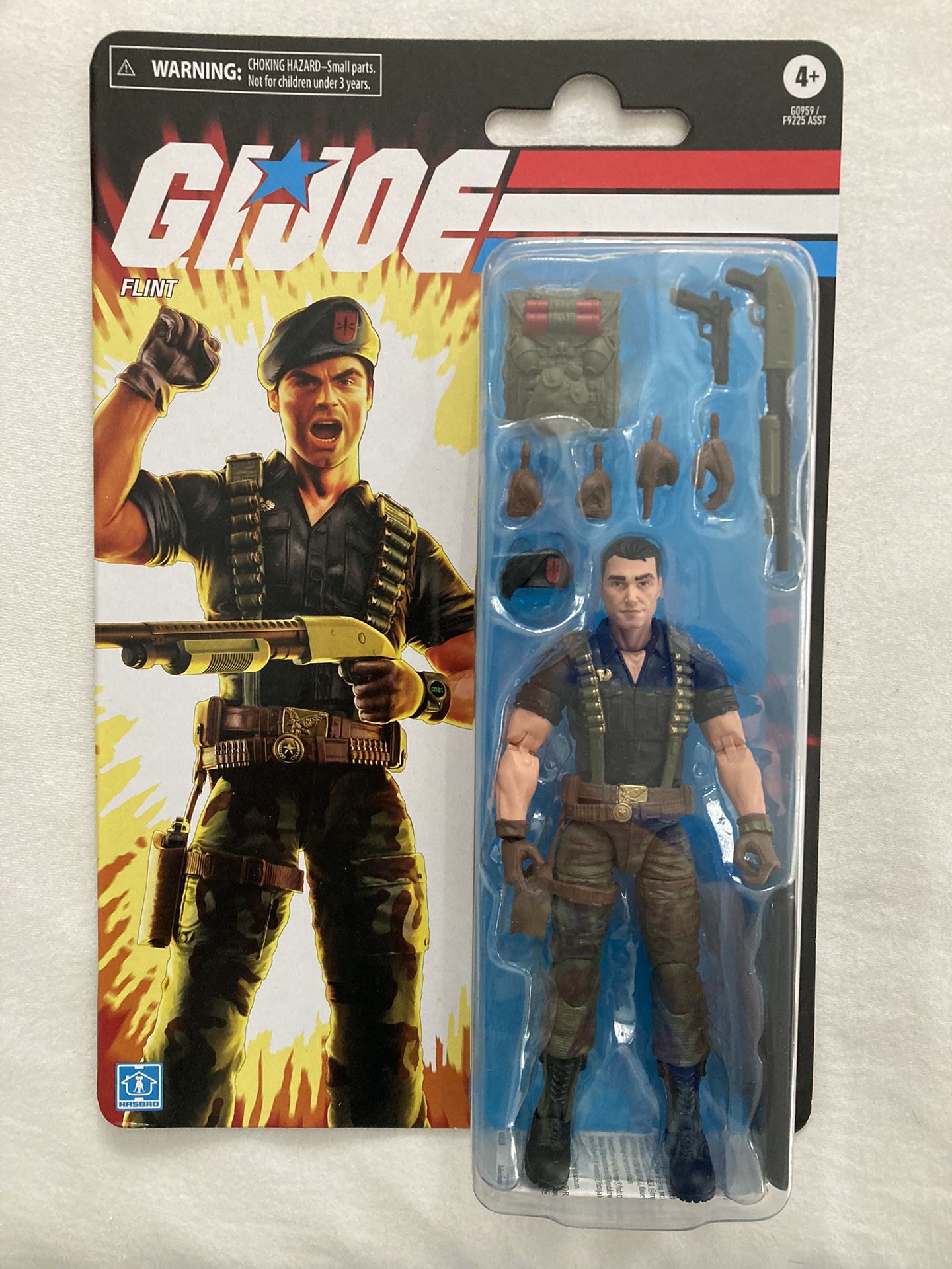 G.I. Joe Classified Series Retro Cardback Flint, Collectible 6 Inch Action Figure