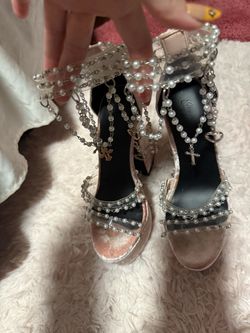 Sugar Thrillz Shoes Pink Velvet