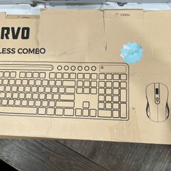 White Keyboard And mouse 