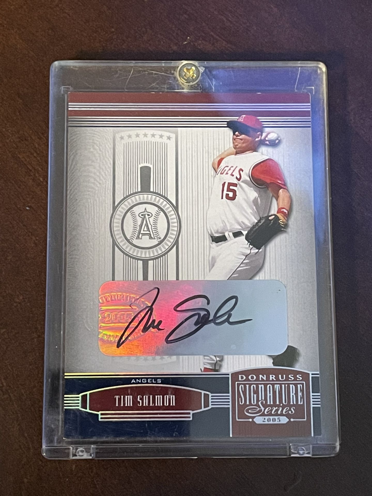 MLB Angels Tim Salmon Autograph Baseball Card