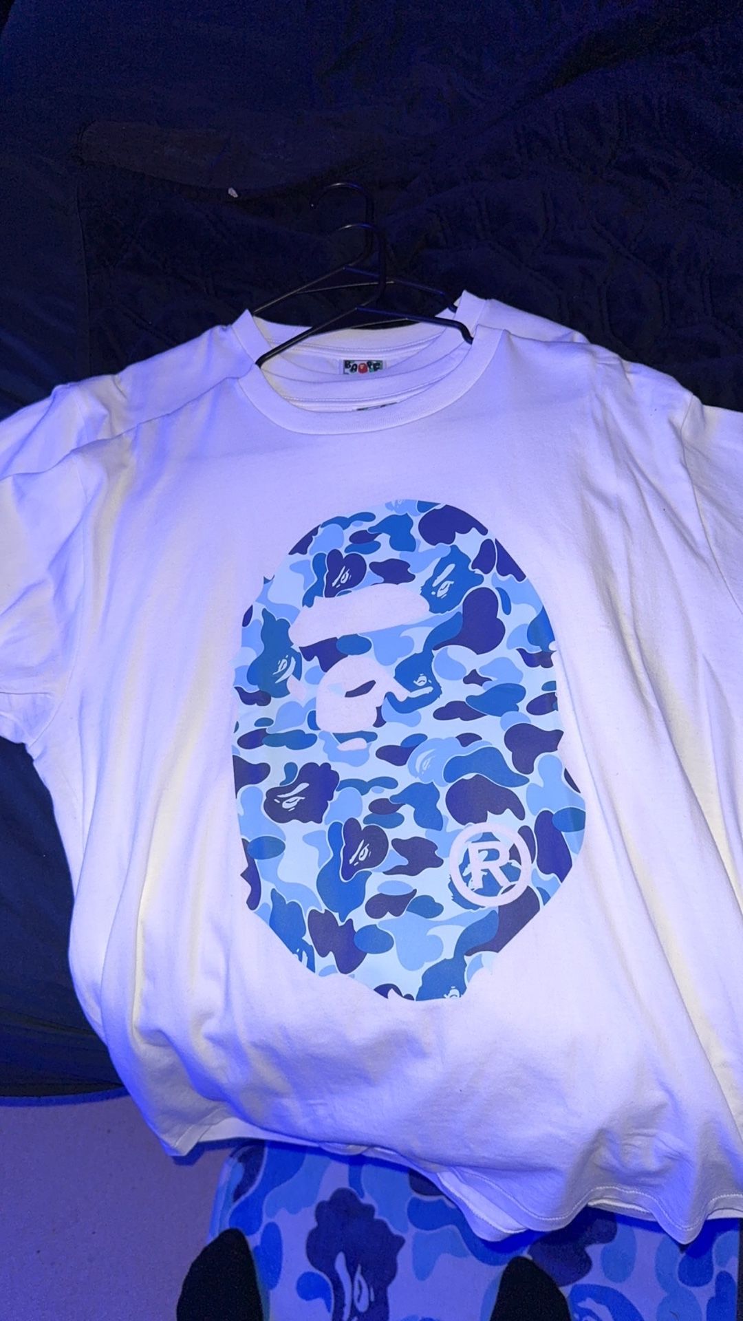 Bape ABC Blue Camo Tee