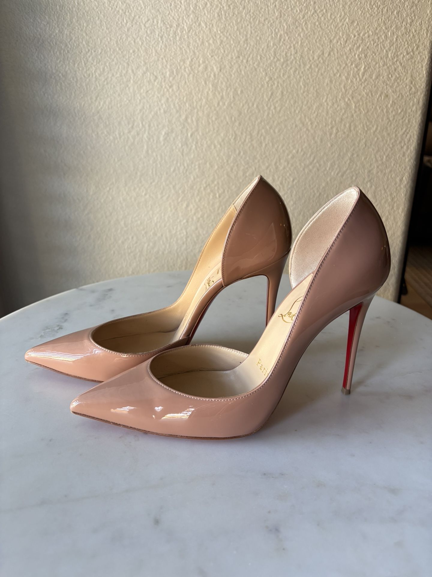 Christian Louboutin Patent Leather D'Orsay Pumps