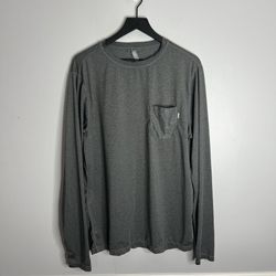 Vuori Long Sleeve Tradewind Performance Tee Shirt Mens XL Grey