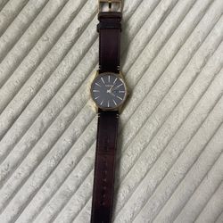 Nixon Sentry Leather Watch