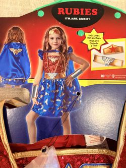 Wonder Woman Girl Costume Size 10 - 12