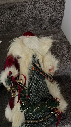 Decorative Santa Claus Figure with Bells