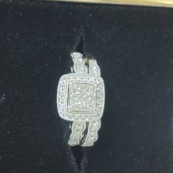 14kt White Gold Wedding Set. 