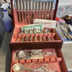 A Set Of Prestige Silver Ware 