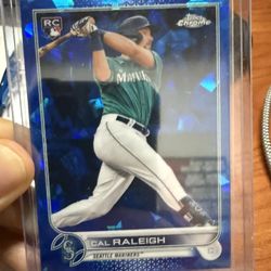 ⚾ Cal Raleigh RC – 2022 Topps Chrome Blue Refractor 