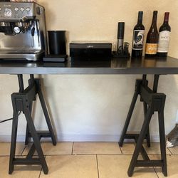 Coffee Table And Bar Table Matching Set (adjustable Height)