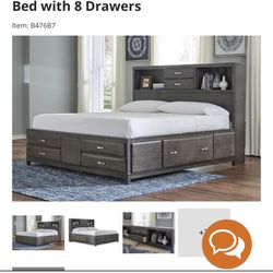 Memory Foam And King Size Storage Bed Frame