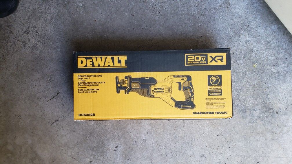 Dewalt 20v Sawzall Brushless XR Brand New Tool Only 
