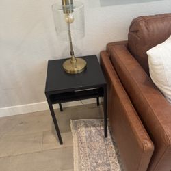 Two Black Side Tables