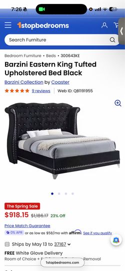 Coaster bed frame