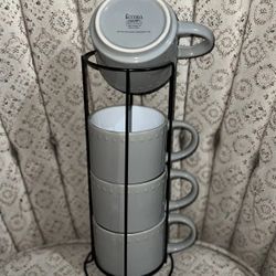 Stack Of 4 Coffee Mugs