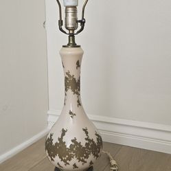 Vintage Mid Century Hand Painted Lamp