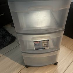 3-Drawer Plastic Storage Organizer