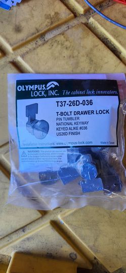 T-Bolt Drawer Lock