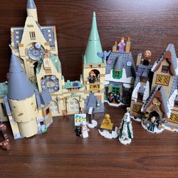 LEGO Harry Potter Hogwarts Castle Lot – GLUED – Incomplete – Minifigures Included