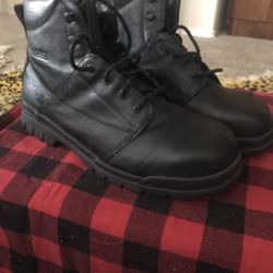 Brand New Black Leather Work Boot