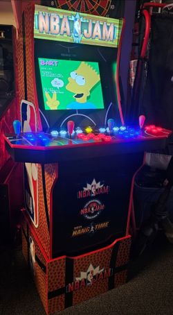 NBA Jam Arcade1up Cabinet With Over 15,000 Video Games