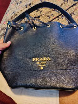 Prada Leather Bucket Bag authentic bag