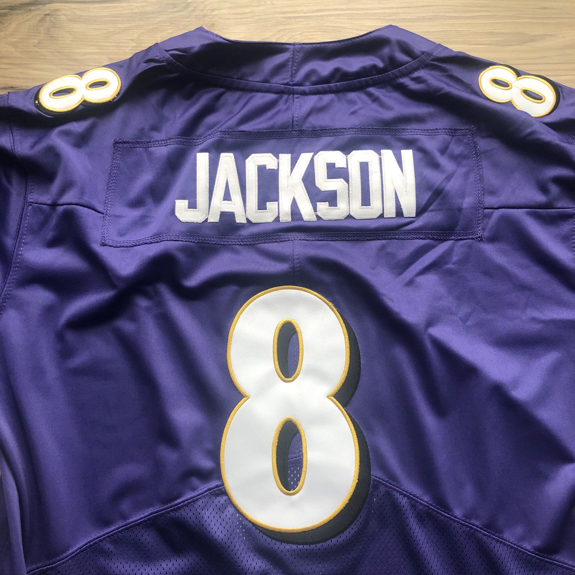 BACK IN STOCK! 🔥 Lamar Jackson #8 Baltimore Ravens Nike NFL Purple Jersey + Size Large or XL + WE ONLY SHIP! 🎁💨