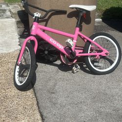 Pink bike for a girl
