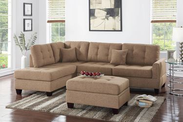 💥SPECIAL OFFER💥 Brand New Reversible Sectional Set W/ Ottoman