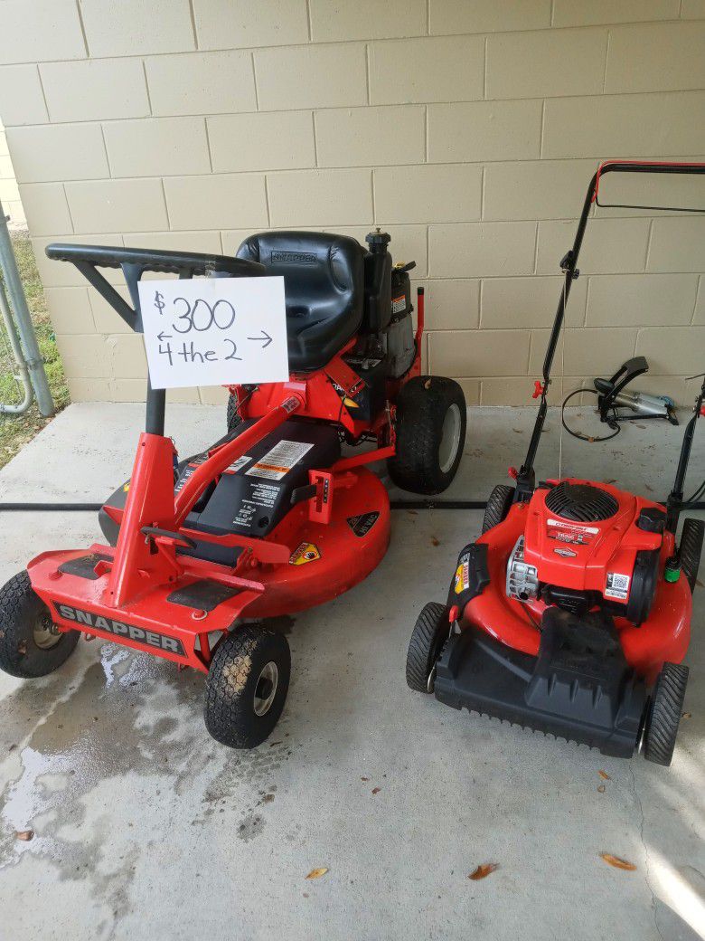 Two Mowers One Price