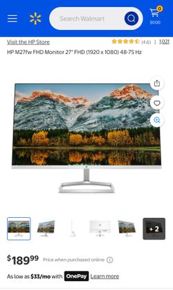 HP 27” Monitor - 2 Available 