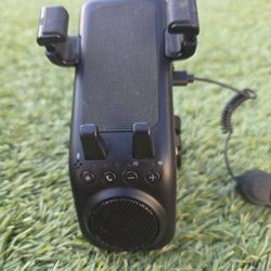 Bluetooth speaker pone holder