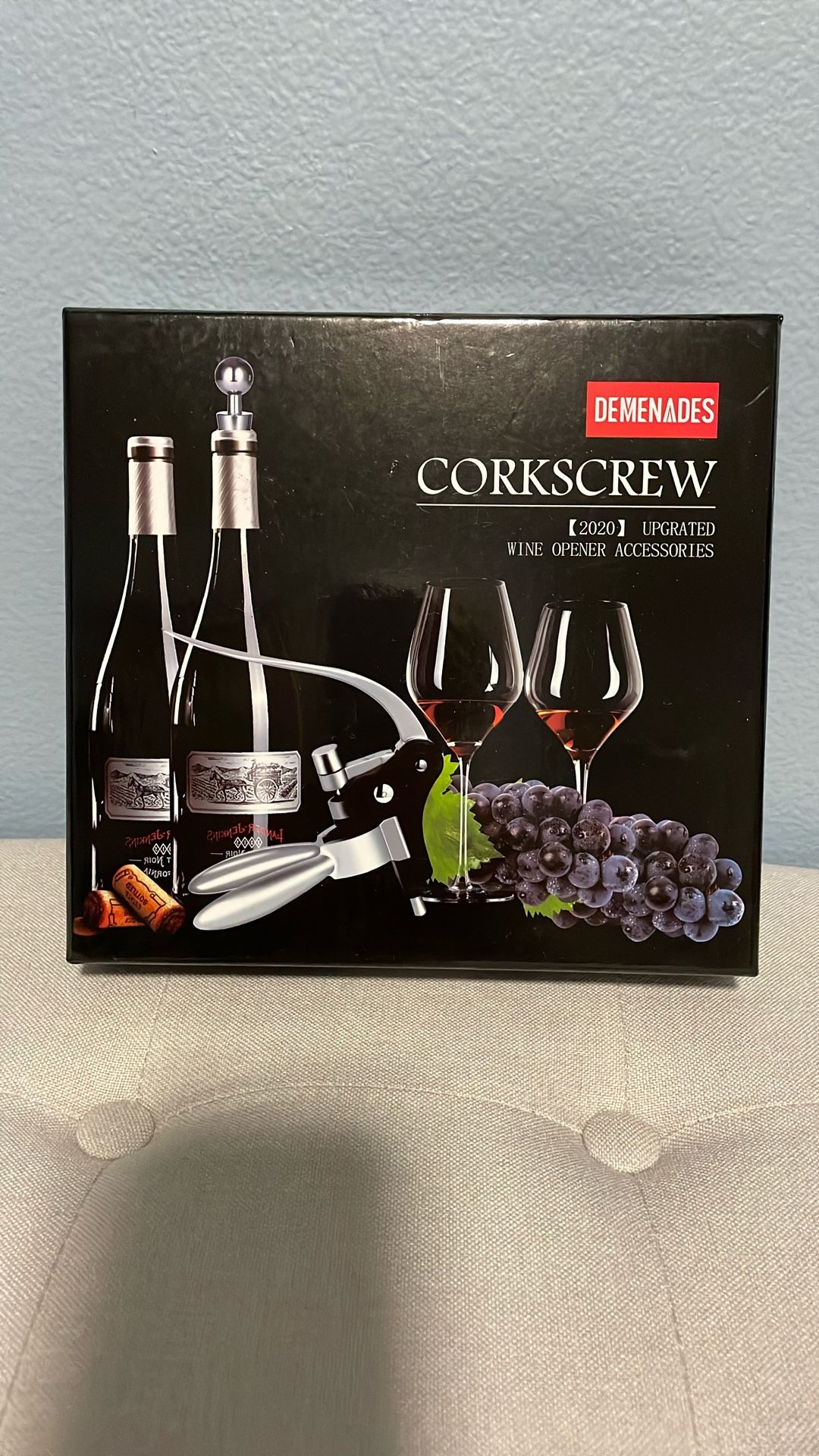 New!! DEMENADES CORKSCREW 2020 UPGRADED WINE 🍷 OPENER ACCESSORIES SET