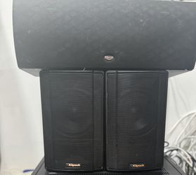 Klipsch Speakers Set – Center + Bookshelf Pair