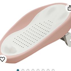 Ergonomic Baby Bath Rack Pink New 