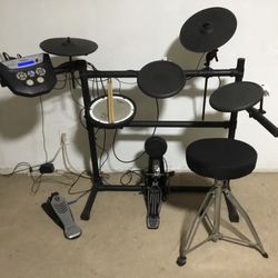 Electronic Drum Set, Roland Td-6v Module, Yamaha Pedal Sensors