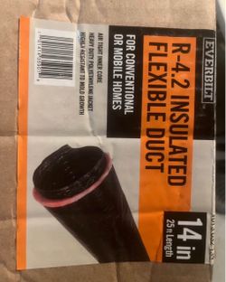 Everbilt R-4.2 Insulated Flexible Duct 14in x 25ft